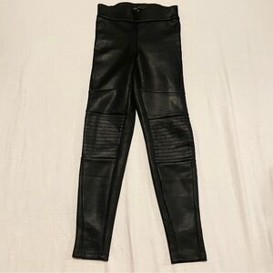 Dynamite Black Faux Leather Leggings Size XS